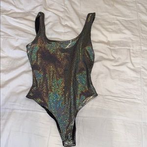 Black chrome bodysuit